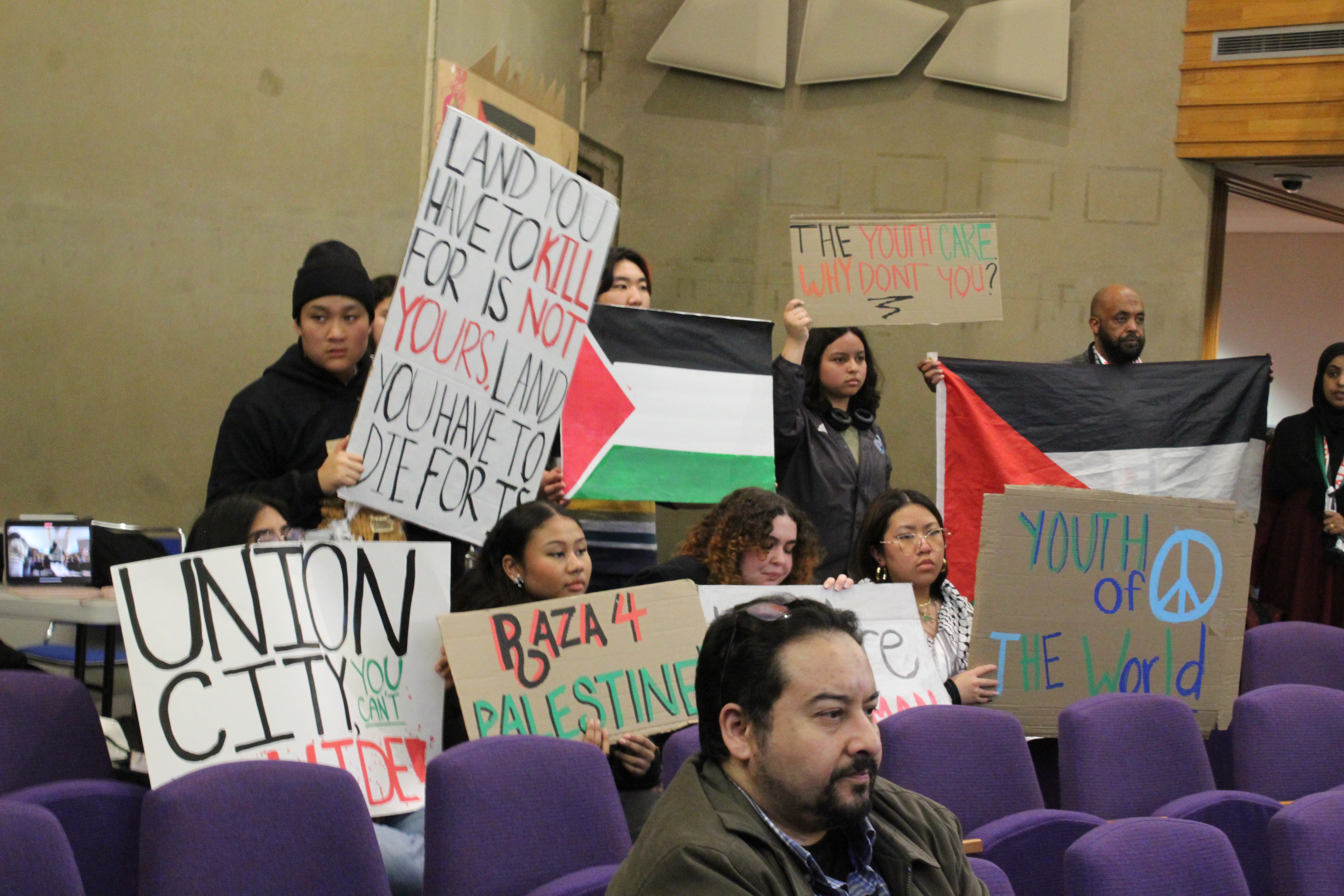 James Logan High School students call for a ceasefire in Gaza